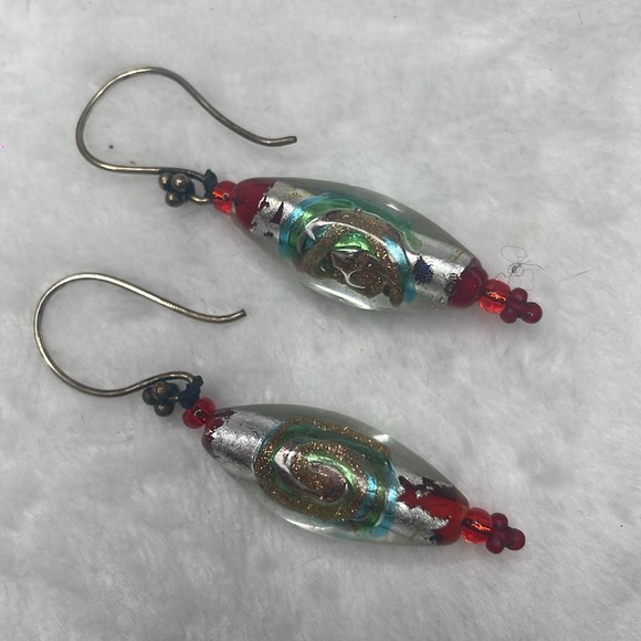 Handmade vintage beaded necklace and earring set. - Picture 6 of 6